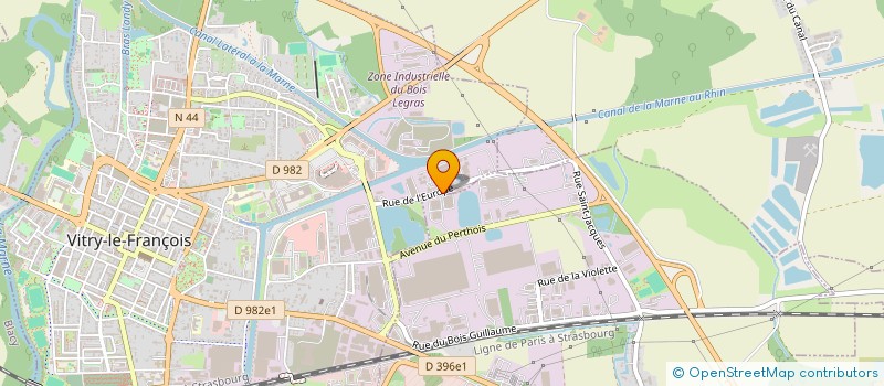 localisation de l'entreprise P2I  VITRY-LE-FRANCOIS