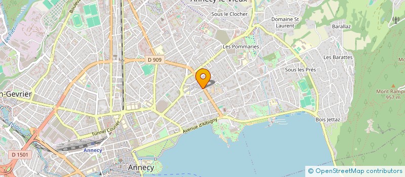 localisation de l'entreprise P2I  ANNECY