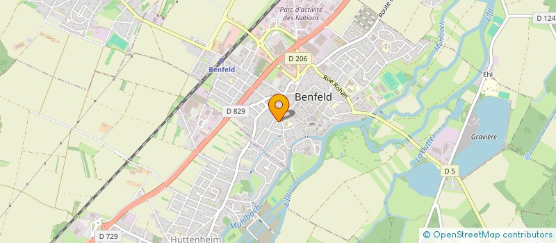 localisation de l'entreprise P2J  BENFELD