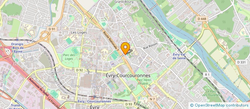 localisation de l'entreprise P2K CONTROLE à EVRY-COURCOURONNES