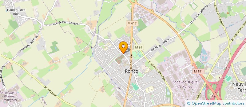 localisation de l'entreprise P2L à RONCQ