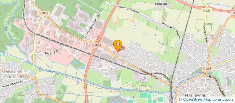 localisation de l'entreprise P2LS  HAGUENAU