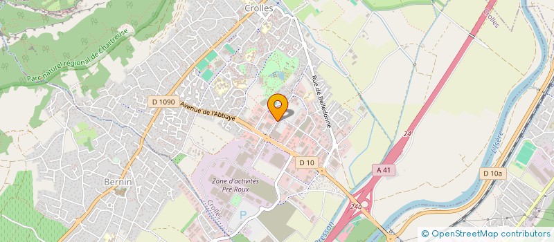 localisation de l'entreprise P2LV  CROLLES