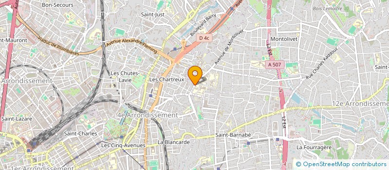 localisation de l'entreprise P2M à MARSEILLE