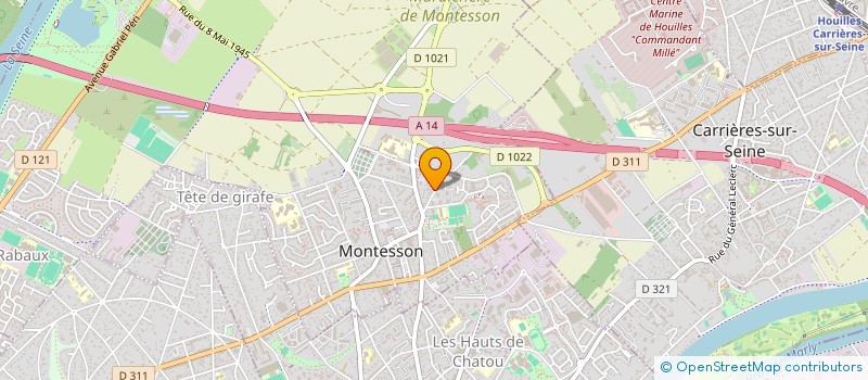 localisation de l'entreprise P2M  MONTESSON