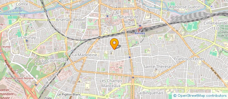 localisation de l'entreprise P2M à RENNES