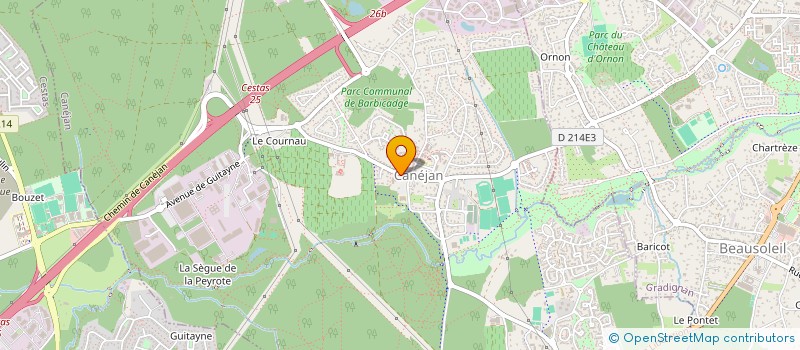 localisation de l'entreprise P2M à CANEJAN