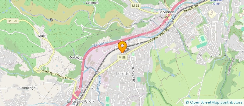 localisation de l'entreprise P2M CONSTRUCTION  LORETTE