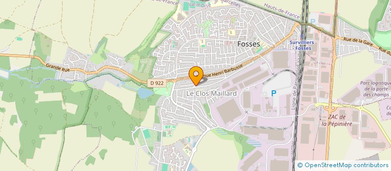 localisation de l'entreprise P2M HOLDING à MARLY-LA-VILLE