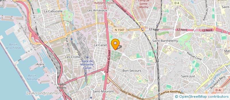 localisation de l'entreprise P2M -IMPORT  MARSEILLE