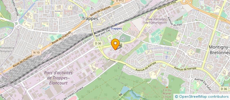 localisation de l'entreprise P2M SA à TRAPPES