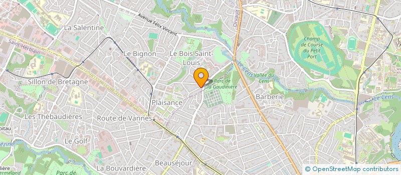 localisation de l'entreprise P2M SOULARD à ORVAULT