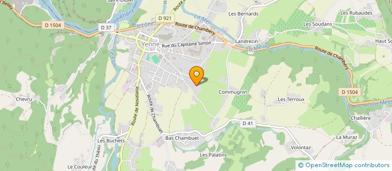 localisation de l'entreprise P2MENUISERIE à YENNE