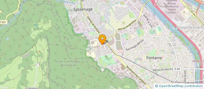 localisation de l'entreprise P2N INVEST à SASSENAGE