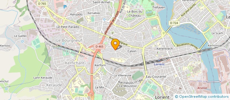 localisation de l'entreprise P2P à LORIENT