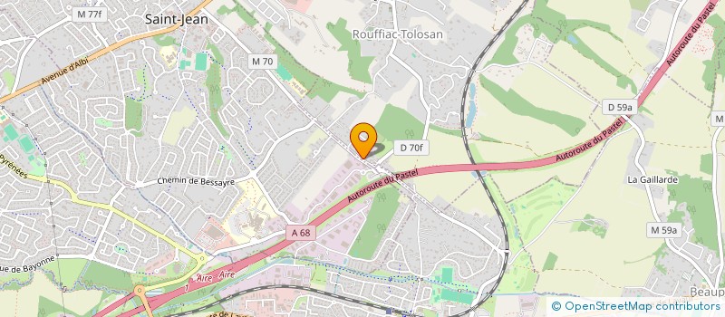 localisation de l'entreprise P2P  ROUFFIAC-TOLOSAN