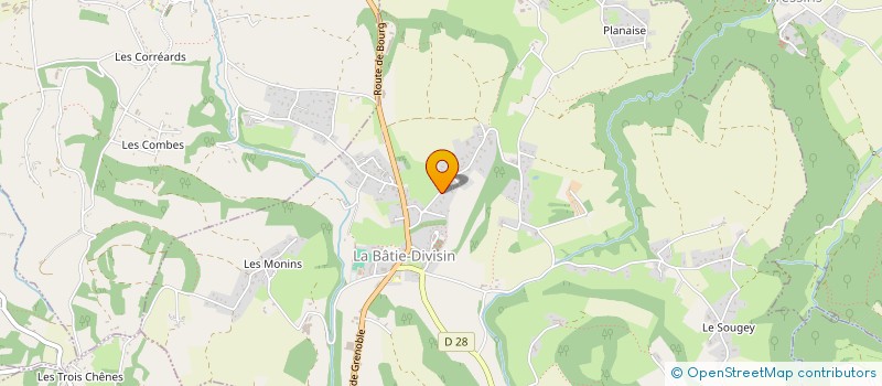 localisation de l'entreprise P2P  LES ABRETS-EN-DAUPHINE