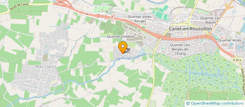 localisation de l'entreprise P2P FRANCE  CANET-EN-ROUSSILLON