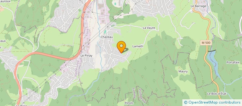 localisation de l'entreprise P2R  FIRMINY