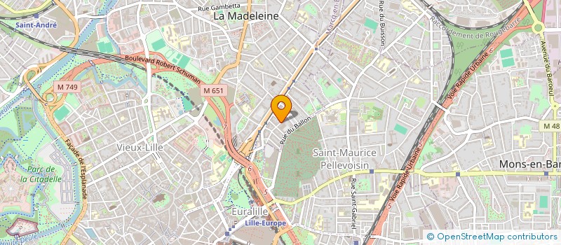 localisation de l'entreprise P2R à LA MADELEINE