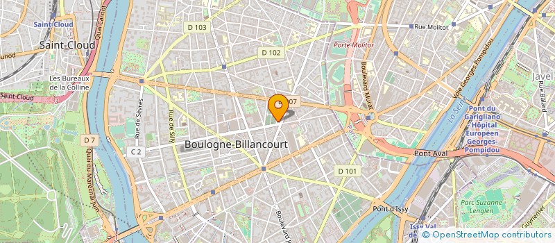 localisation de l'entreprise P2R FRANCE à BOULOGNE-BILLANCOURT
