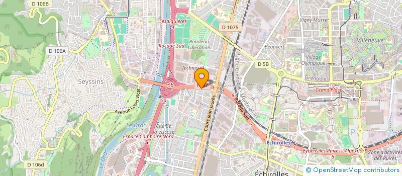 localisation de l'entreprise P2R TELECOM  VAULNAVEYS-LE-BAS