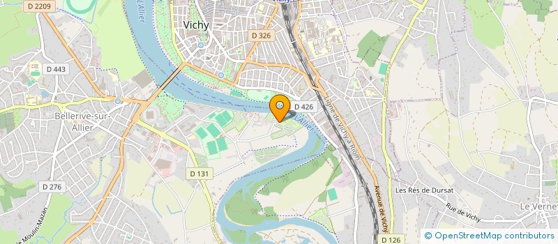 localisation de l'entreprise P2S  BELLERIVE-SUR-ALLIER