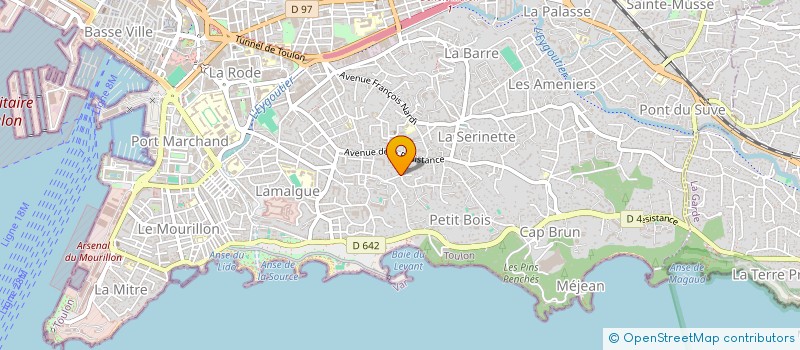 localisation de l'entreprise P2S  TOULON