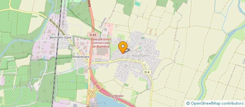 localisation de l'entreprise P2S IMMO  SAINTE-CROIX-EN-PLAINE