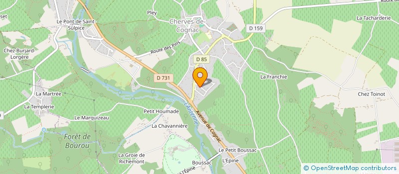 localisation de l'entreprise P2XO  VAL-DE-COGNAC