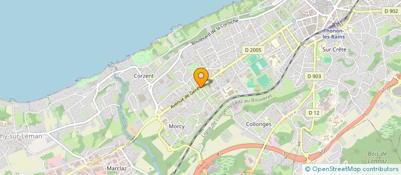 localisation de l'entreprise P3 CONSULTANTS à THONON-LES-BAINS