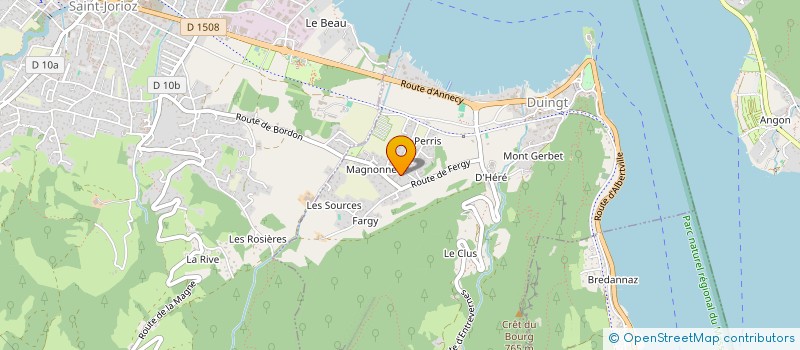 localisation de l'entreprise P3 MEDICALE à DUINGT