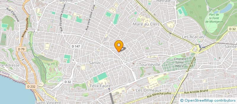 localisation de l'entreprise P3A CONSEIL à LE HAVRE