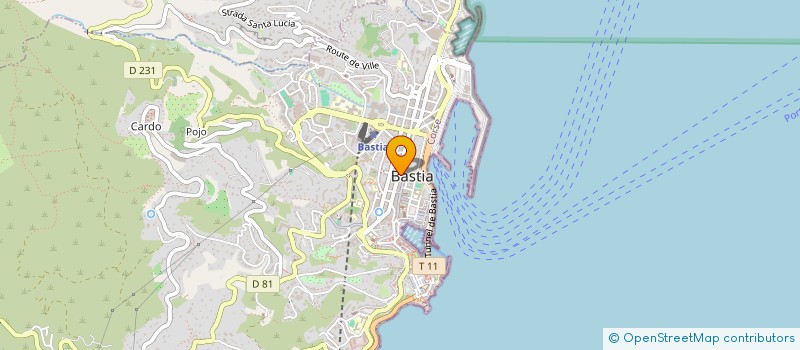 localisation de l'entreprise P3A INVEST à BASTIA
