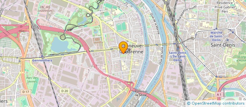 localisation de l'entreprise P3B à VILLENEUVE-LA-GARENNE
