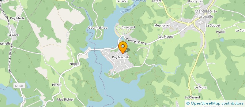 localisation de l'entreprise P3C  ARGENTAT-SUR-DORDOGNE