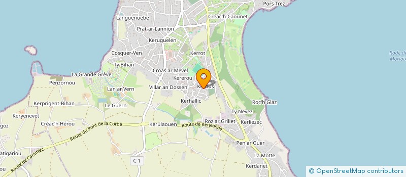 localisation de l'entreprise P3C  CARANTEC