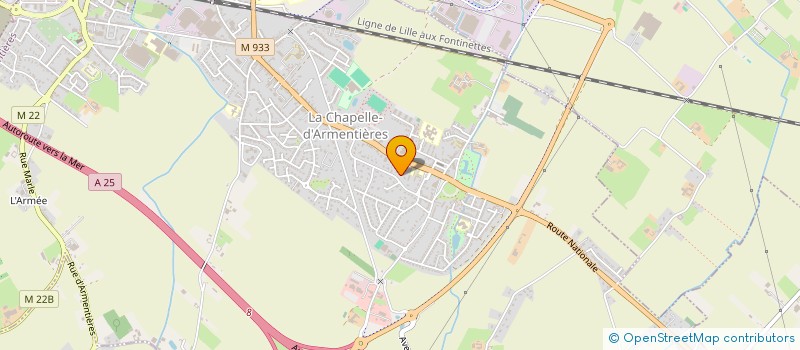 localisation de l'entreprise P3E  LA CHAPELLE-D'ARMENTIERES