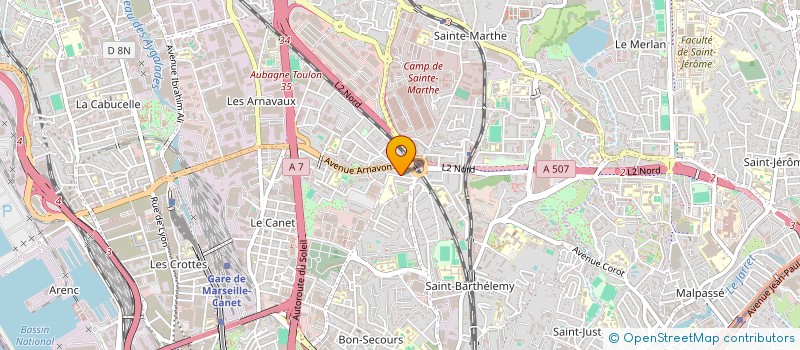 localisation de l'entreprise P3F à MARSEILLE