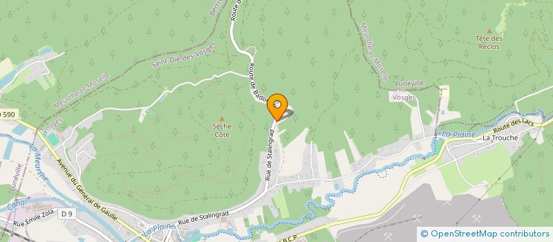 localisation de l'entreprise P3HT  RAON-L'ETAPE