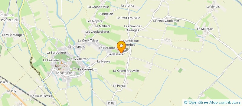 localisation de l'entreprise P3I  MONT-DOL