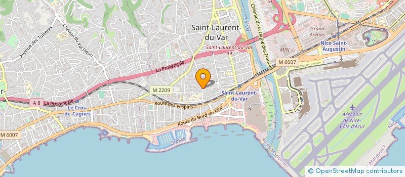localisation de l'entreprise P3M à SAINT-LAURENT-DU-VAR
