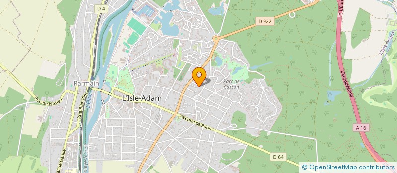 localisation de l'entreprise P3M  L'ISLE-ADAM