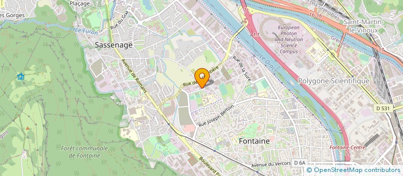 localisation de l'entreprise P3S38 à GRENOBLE