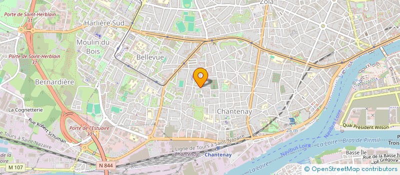 localisation de l'entreprise P3W CORP  NANTES