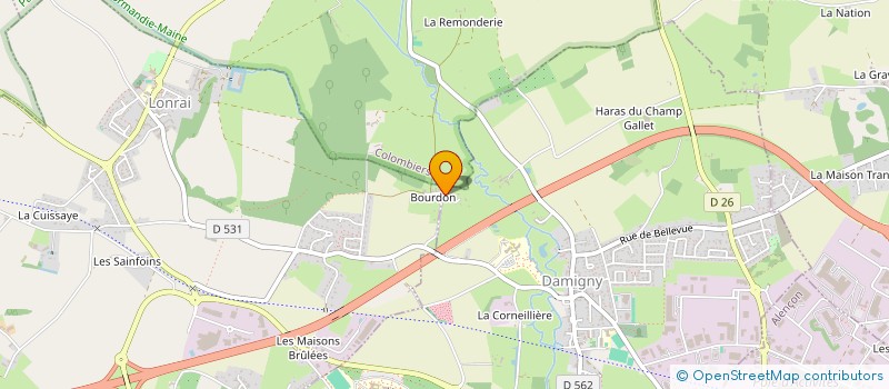 localisation de l'entreprise P4AM à DAMIGNY