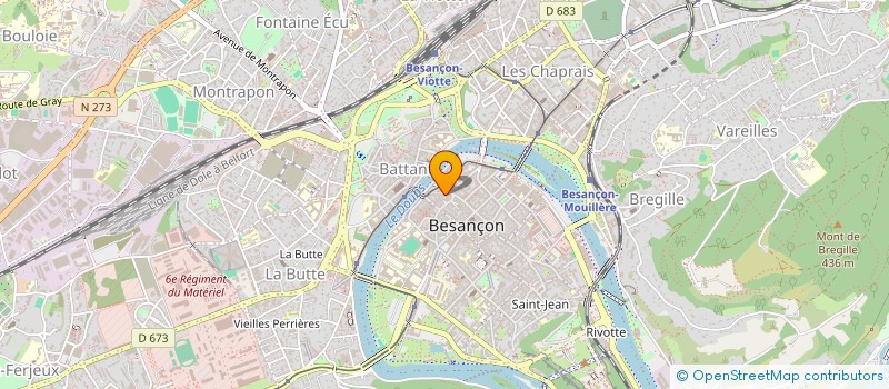 localisation de l'entreprise P4B DCT à BESANCON