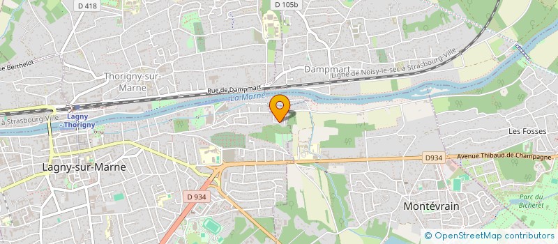 localisation de l'entreprise P4C  LAGNY-SUR-MARNE