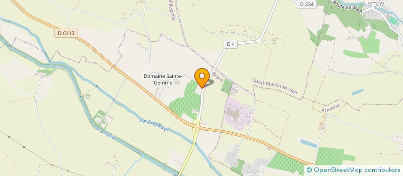 localisation de l'entreprise P4F  BRAM