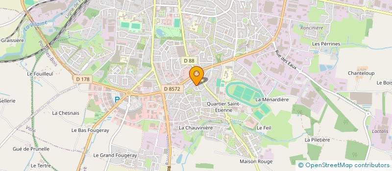 localisation de l'entreprise P4MCV  VITRE